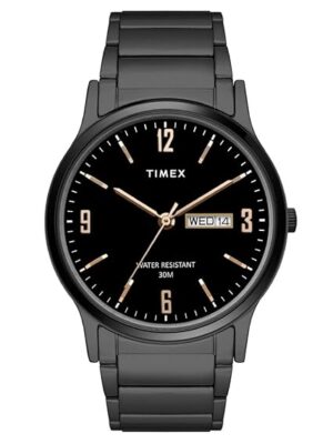 TIMEX Classics Analog Watch for Men with Round Dial & Water Resistant Man's Wrist Watches (105)