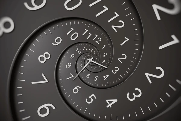 Spiral clock design showing the concept of time management and time passing
Abstract spiral clock symbolizing time, productivity, and time management
Creative spiral clock illustration representing the importance of time management
Infinite spiral clock visual showing time flow and efficiency concept