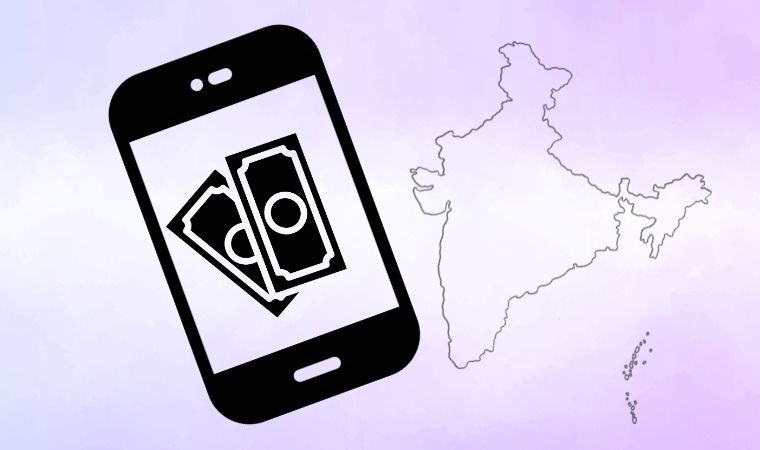This image represents online money earning apps in India, showing a smartphone with cash icons alongside the India map, symbolizing digital income opportunities, mobile earning apps, and easy ways to earn money online through trusted platforms.