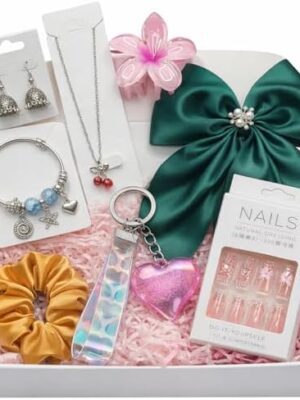 8-Piece Women’s Fashion Jewelry & Hair Accessories Gift Set