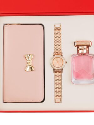 Women’s hamper Gift Set Wallet, Watch, Long-Lasting Perfume