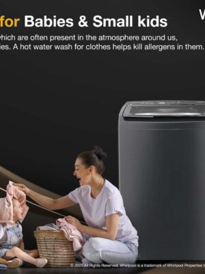 Whirlpool 8 Kg 5 MAGIC CLEAN PRO SW H Fully Automatic Top Load Washing Machine (MAGIC CLEAN PRO SW H KG GREY 10YMW with In-Built Heater)