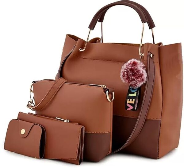 Handbag Set for Women 4 Pcs Combo,