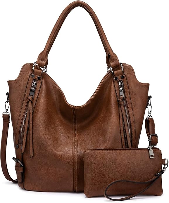 GSS Purse Handbags for Women Combo - Faux Leather Stylish Ladies Handbag Purse - Crossbody Shoulder Sling Bag with Adjustable Strap