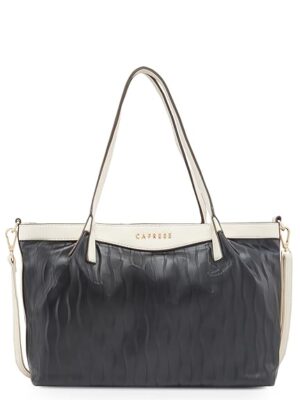 Caprese Shyla Satchel Bag, Large | Sleek Solid Designed Shoulder Bag for Women with Adjustable Sling Strap | Spacious Compartments | Perfect for Casual/Party & Daily Use