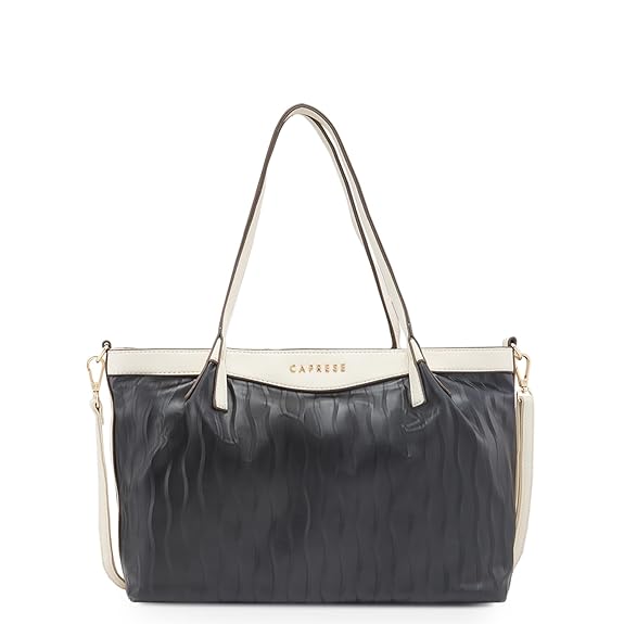 Caprese Shyla Satchel Bag, Large | Sleek Solid Designed Shoulder Bag for Women with Adjustable Sling Strap | Spacious Compartments | Perfect for Casual/Party & Daily Use