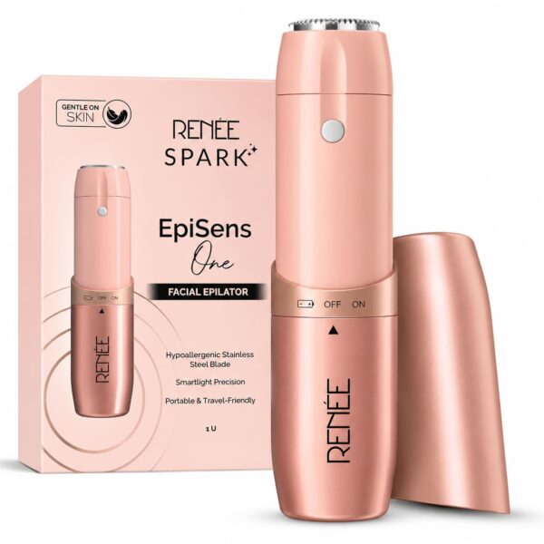RENEE Spark EpiSense One Facial Hair Remover | Cheeks, Upper Lip & Chin, Gentle On Skin |