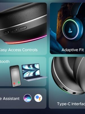 boAt Airdopes 219, 4Mics ENx, 40H Battery, Best in Segment for Calling, Stream Ad Free Music via App Support, Bluetooth Earbuds, TWS Ear Buds Wireless Earphones with mic (Carbon Black)