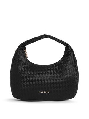 Caprese Maddy Medium Hobo Bag for Women with Adjustable & Detachable Strap | Stylish Textured Handbag for Everyday Use | Perfect for Casual Outings, Work, Travel, and Special Events