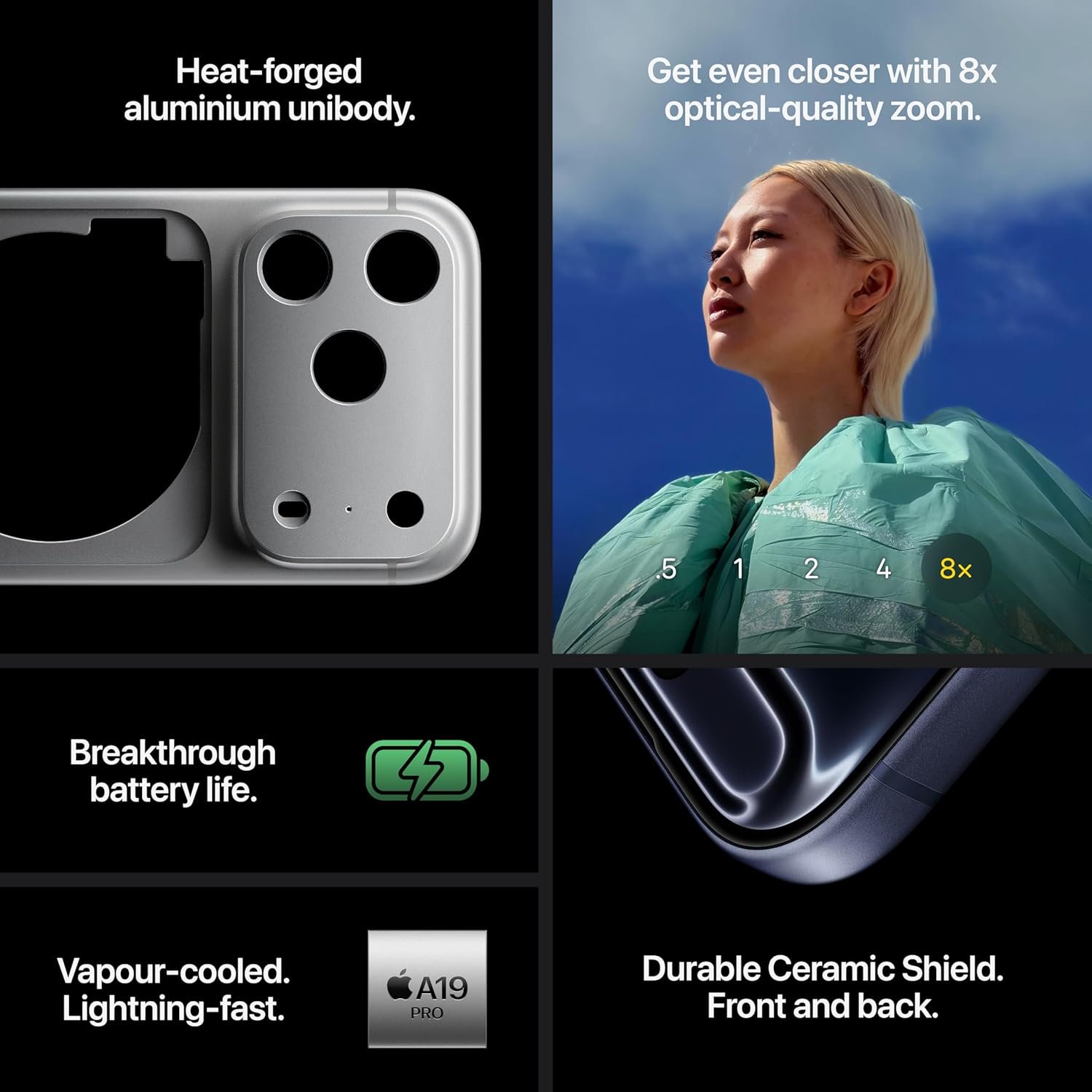 Apple iPhone 17 Pro Max 2 TB: 17.42 cm (6.9″) Display with Promotion, A19 Pro Chip, Best Battery Life in Any iPhone Ever, Pro Fusion Camera System, Center Stage Front Camera; Silver - Image 5