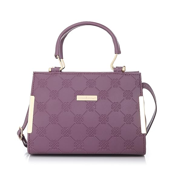 ROSS BROWN PU Synthetic Leather Women's Mini Satchel Bag | Ladies Purse Handbag- Mini