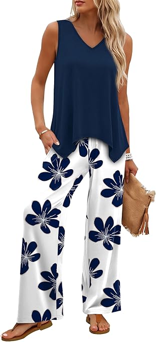 WIHOLL Two Piece Sets for Women Dressy Lounge Sets - Image 2