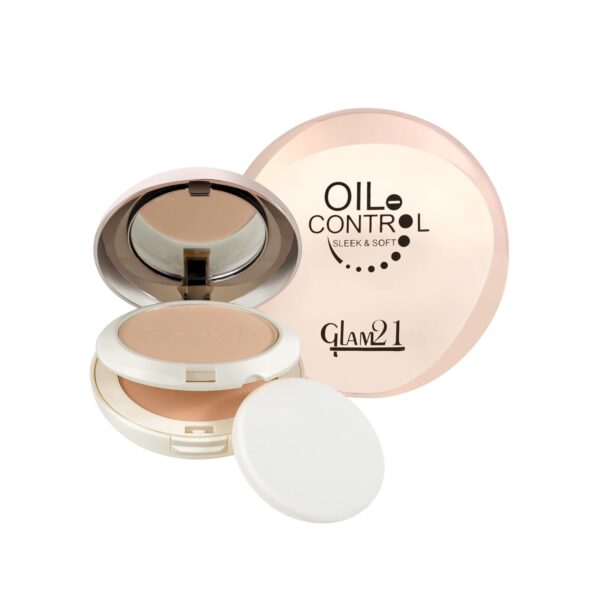 Glam21 Oil Control Sleek & Soft 2-in-1 Compact Powder