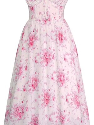 Scarlet Darkness Summer Dresses for Women 2026 Floral Corset Dress