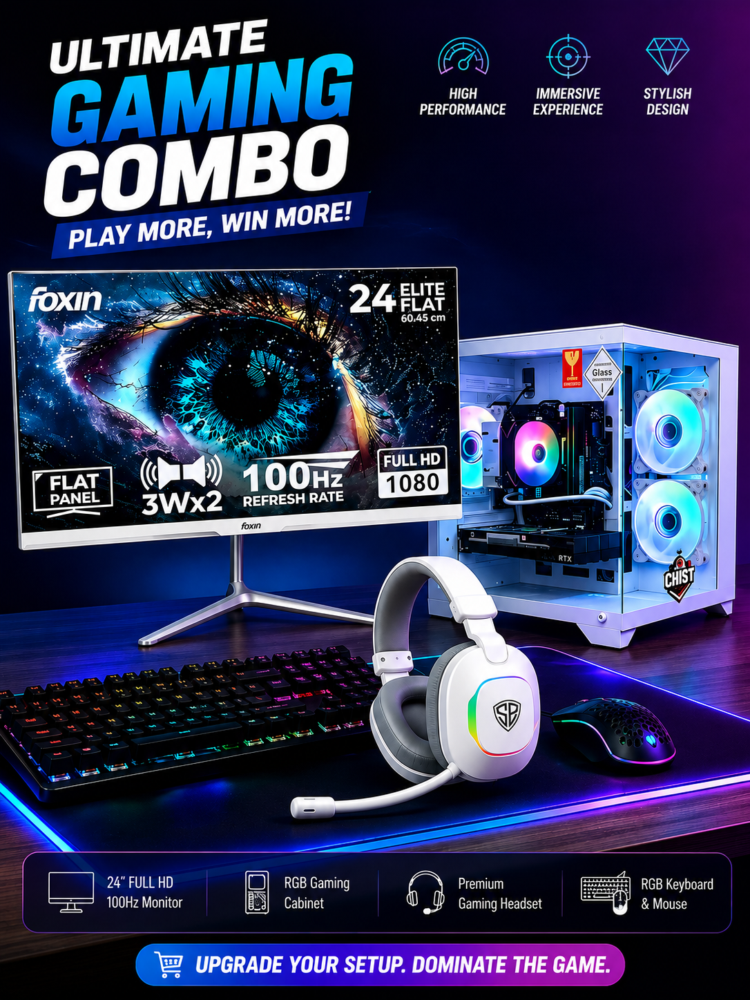 FOXIN MONITOR, CHIST PC, SPAIN BOT RANGER MIC { GAMING SETUP }