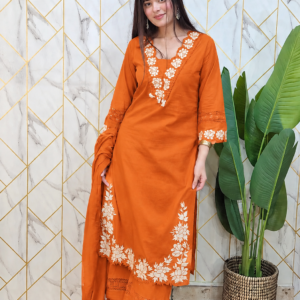 Pure Cotton Kurti Paints Set 3Piece